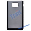 Aluminium Material Back Cover with Black Frame for Samsung i9100 Galaxy S2 Wholesale