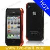 Aluminum Bumper Case for iPhone 4 - Black / Orange