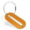 Aluminum Oval luggage tag