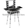 Aluminum Trolly Cosmetic case with Legs and light DY9608