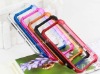 Aluminum bumper for iphone 4/4s Vapor comp hard case cover with back cover