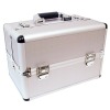 Aluminum case with multiple top opening compartments