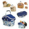 Aluminum framed picnic cooler bag for 4 persons