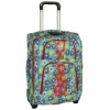 Aluminum luggage case with colorful disign bags