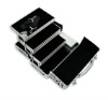 Aluminum triple tiers makeup case