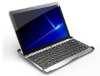 Aluminum  with wireless bluetooth Keyboard For galaxy tab 10.1+Free shipping