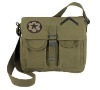 Ammo shoulder bag with military patches