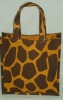 Animal print jute gift bag