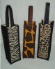 Animal print wine bag