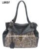 Animal printed fashion ladies handbags with padlock 2012