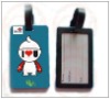 Animal pvc luggage tag for kids