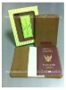 "Anonymou$" passport holder - BROWN ARMY
