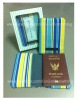 "Anonymou$" passport holder - VERTICAL BLUE
