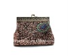 Antique Beaded Sequin Turquoise Sunburst Evening Bag/Handbag 063