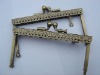 Antique Metal Purse Frame With Sewing Holes