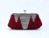 Antique Style Fully Sequined Formal/Casual Evening Clutch Bag with chain