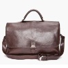 Antique leather messenger bag