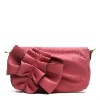 Antoinette Ruffle Leather Wallet