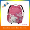 Aoking kitty backpack cartoon school trollry bag