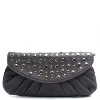 April Studded Flap Clutch