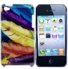 Artistic Colourful Feather Plastic Case Shell Skin For iPod Touch 4
