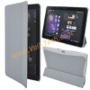 Attractive Magnetic Slim Leather Smart Case Shell for Samsung Galaxy Tab P7510-Grey