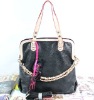 B013103-JY2011-1Black 2012 MS Chain handbags women Weave bags