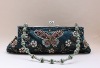 BEADED VELVET EVENING HANDBAG PARTY clutch purse