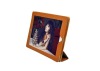 BF-IP004(2) NEWEST!  for ipad 2 leather case,  in orange color and High PU material .with stand fuction.