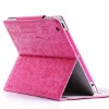 BF-IP222(2) Fashional girl style leather cover for ipad 2, in high quality PU crocodile grain.