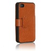 BF-MP005(10) Hot Sales Brown Genuine Leather  Case For iphone 4 ,OEM/ODM Are Welcomed