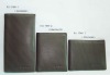 BF-W030 Fashional cutomisze design men's wallet, Three different size, one is with zipper. Real Leather