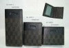 BF-W031 Fashional cutomisze design men's wallet, Three different size, one is with zipper. Real Leather