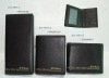 BF-W034 NEWEST! cutomisze design leather wallet, Three different size, one is with zipper. Real Leather