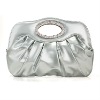 BJ1230 fashiom Silver Leather Cluth hand bag