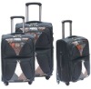 BLACK EVA & PU piece design inside trolley luggage