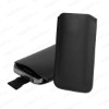BLACK LEATHER POUCH COVER CASE FOR HTC CHACHA PHONE