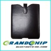 BLACK LEATHER SKIN CASE for IPAD2 pouch leather case