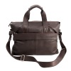 BOSS Black Pebbled Leather Top Zip Briefcase