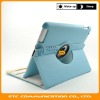 Baby Blue 360 Rotating Stand Swivel Hard Cover Leather Case with Stand for ipad 2,customers logo,OEM welcome