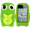 Baby Crocolisk Design Green Silicon Skin Gel Cover Case For iPhone 4/4s