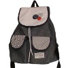 Backpack bag with lovely button