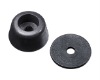 Bag bottom plastic stud buckle with round pad (D0008)