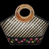 Bamboo Handbag with drawing/ ladies' handbag