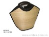 Bamboo handbag with Fabric inside