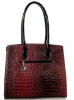 Bargain price crocodile pattern patent leather business lady bag