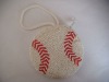 Baseball Shaped Beaded Coin Purse