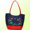 Beach Bag with Large Embroidery on Front