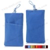 Bead Button Closure Soft Plush Pouch Bag Pouch for iPhone 4S / 4 / 3GS / 3G / iPod Touch Series etc