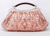 Beaded Crystals lock Evening Clutch bag